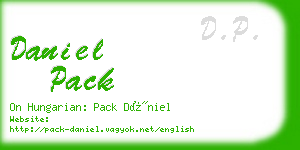 daniel pack business card